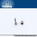 Small aluminum hex socket head cap screw bolt